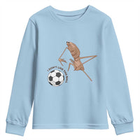 Funny Marcus The Worm Soccer Lover Youth Sweatshirt I Do Not Like This Ball