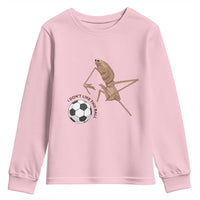 Funny Marcus The Worm Soccer Lover Youth Sweatshirt I Do Not Like This Ball