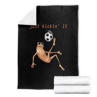 Funny Marcus The Worm Soccer Lover Throw Blanket Just Kickin It