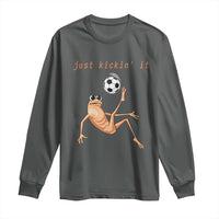 Funny Marcus The Worm Soccer Lover Long Sleeve Shirt Just Kickin It