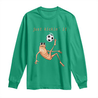 Funny Marcus The Worm Soccer Lover Long Sleeve Shirt Just Kickin It