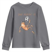 Funny Marcus The Worm Soccer Lover Youth Sweatshirt Just Kickin It