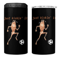Just Kickin It 4 in 1 Can Cooler Tumbler Funny Marcus The Worm Soccer Meme