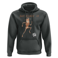 Just Kickin It Hoodie Funny Marcus The Worm Soccer Meme
