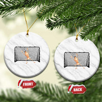 Funny Marcus The Worm Soccer Goalkeeper Gift Ceramic Ornament