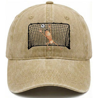 Funny Marcus The Worm Soccer Goalkeeper Gift Washed Cotton Baseball Cap