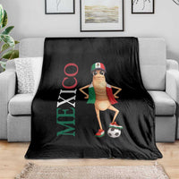 Mexico Soccer Fan Marcus The Worm Throw Blanket Country Football Gift