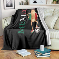 Mexico Soccer Fan Marcus The Worm Throw Blanket Country Football Gift