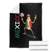 Viva Mexico Marcus The Worm Soccer Throw Blanket Mexican Pride Football Fan