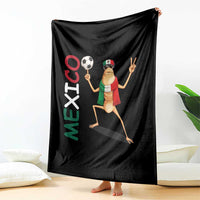 Viva Mexico Marcus The Worm Soccer Throw Blanket Mexican Pride Football Fan
