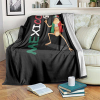 Viva Mexico Marcus The Worm Soccer Throw Blanket Mexican Pride Football Fan