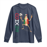 Viva Mexico Marcus The Worm Soccer Long Sleeve Shirt Mexican Pride Football Fan