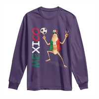Viva Mexico Marcus The Worm Soccer Long Sleeve Shirt Mexican Pride Football Fan
