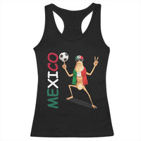 Viva Mexico Marcus The Worm Soccer Racerback Tank Top Mexican Pride Football Fan