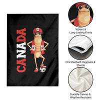 Canada Soccer Fan Marcus The Worm Garden Flag Country Football Gift