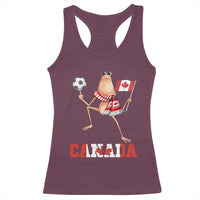 Funny Marcus The Worm Racerback Tank Top Canadian Pride Soccer Gift