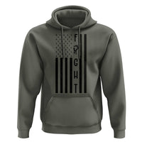 Fight Skin Cancer Melanoma Fighter USA Flag Hoodie