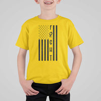Fight Skin Cancer Melanoma Fighter USA Flag T Shirt For Kid