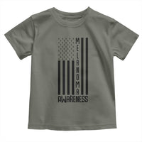Melanoma Awareness USA Flag Toddler T Shirt Patriotic Cancer Warrior
