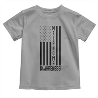 Melanoma Awareness USA Flag Toddler T Shirt Patriotic Cancer Warrior