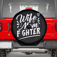Wife Mom Melanoma Fighter Spare Tire Cover Family Support Strong And Fearless
