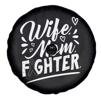 Wife Mom Melanoma Fighter Spare Tire Cover Family Support Strong And Fearless