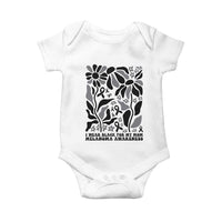 I Wear Black For My Mom Baby Onesie Melanoma Support Squad