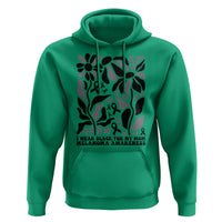 I Wear Black For My Mom Hoodie Melanoma Support Squad