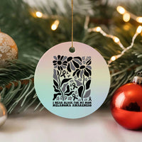 I Wear Black For My Mom Ceramic Ornament Melanoma Support Squad