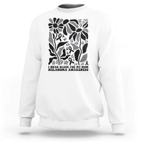 I Wear Black For My Mom Sweatshirt Melanoma Support Squad