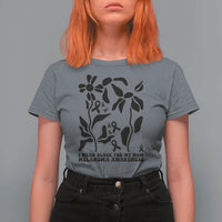 I Wear Black For My Mom T Shirt For Women Melanoma Support Squad