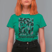 I Wear Black For My Mom T Shirt For Women Melanoma Support Squad