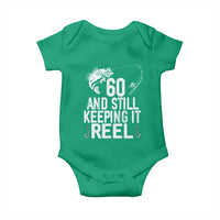 Personalized 60th Birthday Fishing Baby Onesie Custom Number Bday Still Keeping It Reel