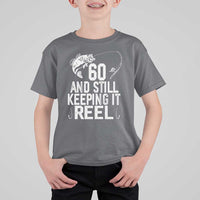Personalized 60th Birthday Fishing T Shirt For Kid Custom Number Bday Still Keeping It Reel