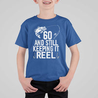 Personalized 60th Birthday Fishing T Shirt For Kid Custom Number Bday Still Keeping It Reel