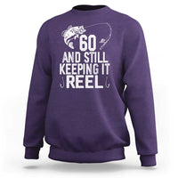 Personalized 60th Birthday Fishing Sweatshirt Custom Number Bday Still Keeping It Reel