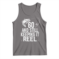 Personalized 60th Birthday Fishing Tank Top Custom Number Bday Still Keeping It Reel