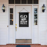 Still Keeping It Reel At 60 Garden Flag Fisherman Birthday Gift