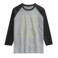 90 Years Of Being Awesome Raglan Shirt 90th Birthday Gift Idea