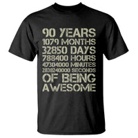 90 Years Of Being Awesome T Shirt 90th Birthday Gift Idea