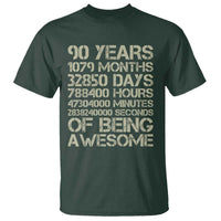 90 Years Of Being Awesome T Shirt 90th Birthday Gift Idea