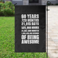 Cheers To 60 Years Birthday Garden Flag Sixty Years Of Awesome