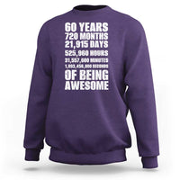 Cheers To 60 Years Birthday Sweatshirt Sixty Years Of Awesome