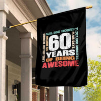 Retro 60 Years Of Being Awesome Garden Flag 60th Birthday Gift Idea