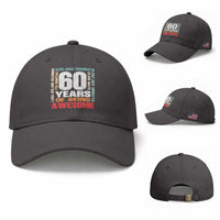 Retro 60 Years Of Being Awesome Baseball Cap 60th Birthday Gift Idea