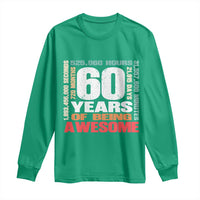 Retro 60 Years Of Being Awesome Long Sleeve Shirt 60th Birthday Gift Idea