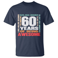 Retro 60 Years Of Being Awesome T Shirt 60th Birthday Gift Idea