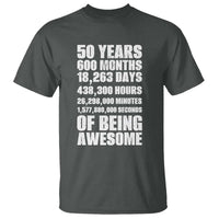 50 Years Of Being Awesome T Shirt 50th Birthday Gift Idea