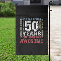 Vintage 50 Years Of Being Awesome Garden Flag 50th Birthday Legend Gift Idea