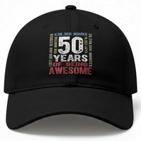 Vintage 50 Years Of Being Awesome Baseball Cap 50th Birthday Legend Gift Idea